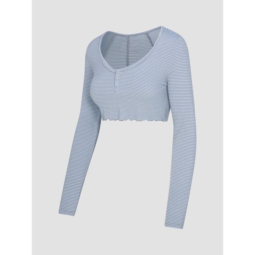 NWT SAVAGE X FENTY MIDNIGHT CRUISE LONG-SLEEVE CROP TOP Size L